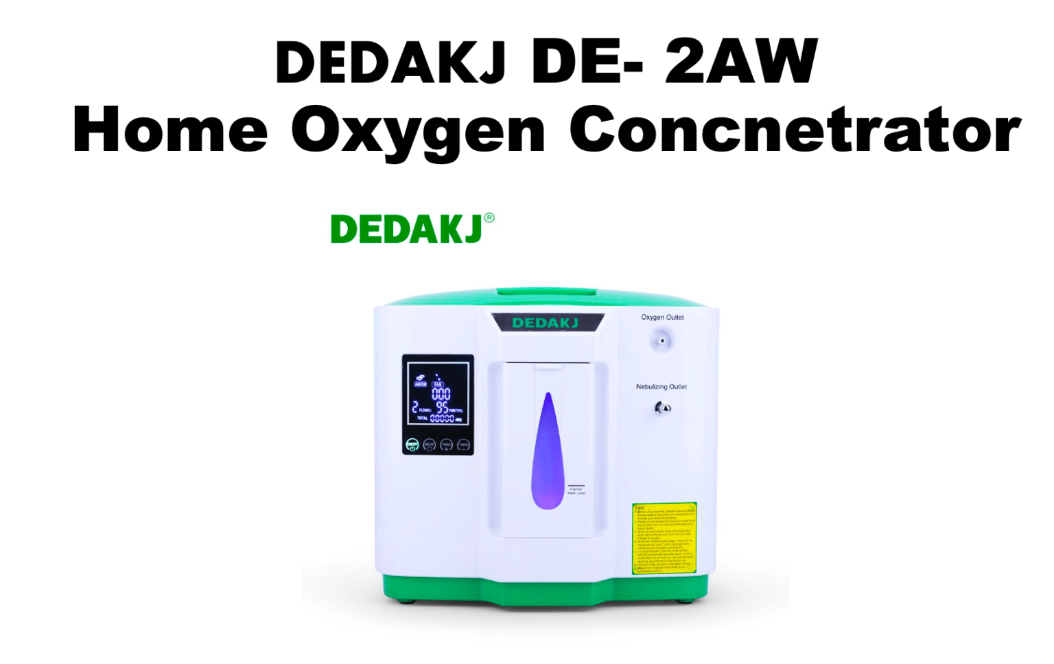 Dedakj DE-2AW Oxygen Concentrator, Flow Rate: 9 LPM – Work Station ...