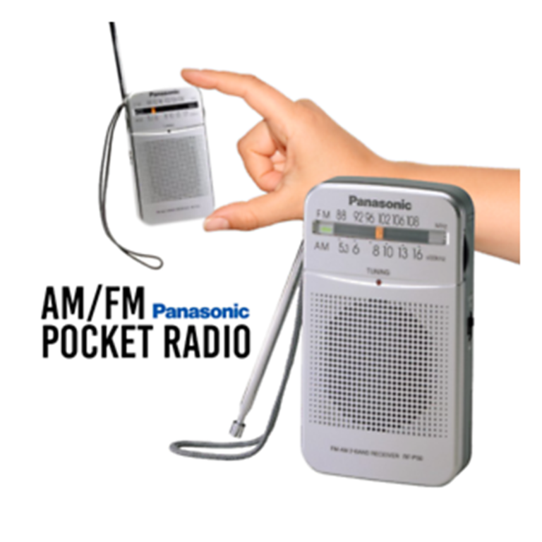 PANASONIC AM/FM POCKET RADIO (RFP50DGC) – Work Station Technology